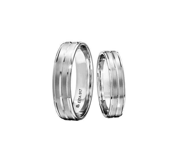 EITA Collection 917 White Gold Wedding Ring B-21