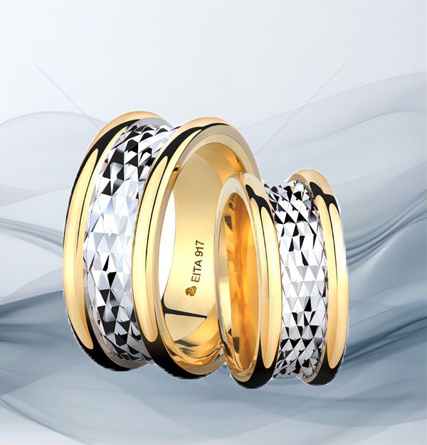 EITA Collection 917 Yellow/White Gold Wedding Ring E-09						