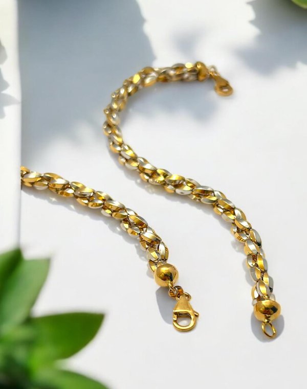 EITA COLLECTION 917 Y/W Gold Bracelet (K-51)