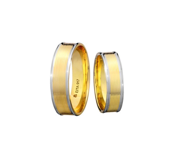 EITA Collection 917 Yellow/White Gold Wedding Ring B2-05
