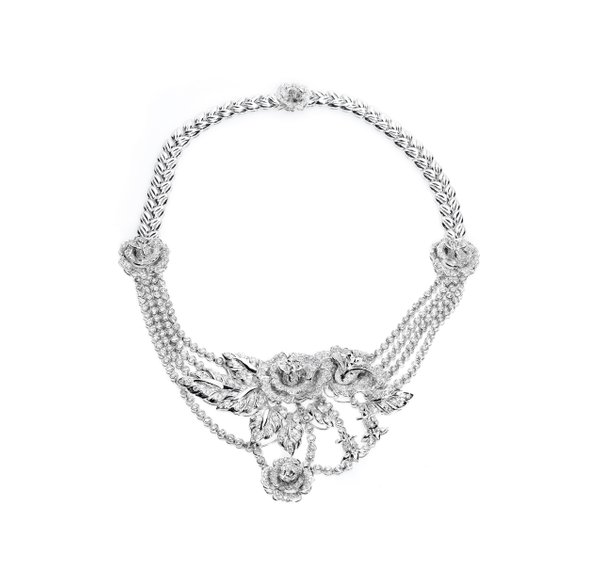 Platinum 900 Diamond Necklace D3-001