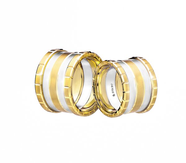 EITA Collection 917 Yellow/White Gold Wedding Ring R-03