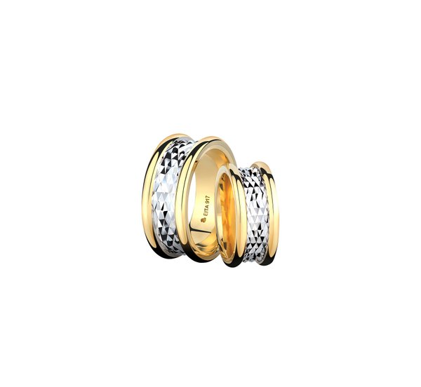 EITA Collection 917 Yellow/White Gold Wedding Ring E-09						
