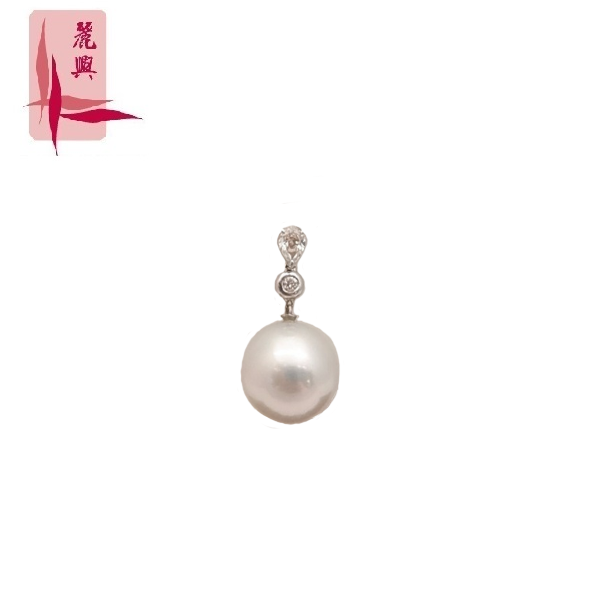 18K White Gold Pearl With Diamond 3MP00213				