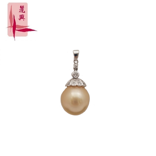 18K White Gold Pearl With Diamond 3MP00215				