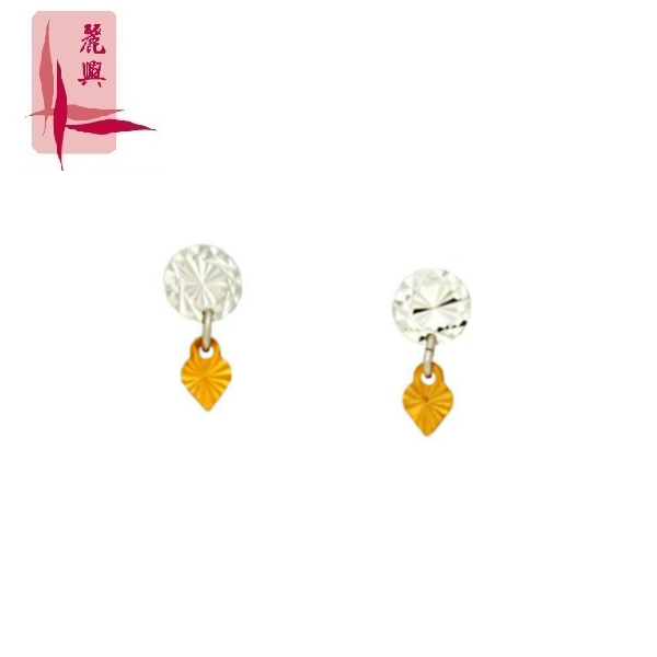 18K White/Rose Gold Earrings 3YM00593			