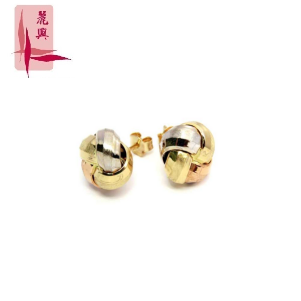 18K Rose/Yellow/White Gold Earrings 3YM02300			