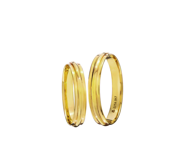 EITA Collection 917 Yellow Gold Wedding Ring A2-01						