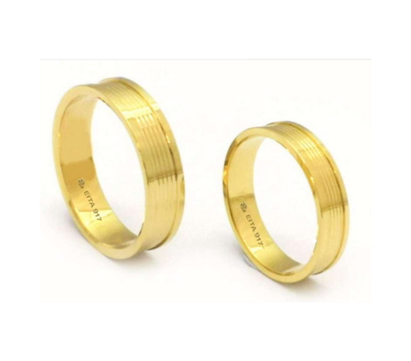 EITA Collection 917 Yellow Gold Wedding Ring B-17						